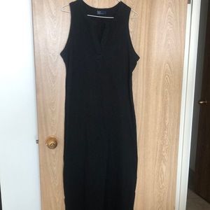 Gap slub cotton/poly midi dress